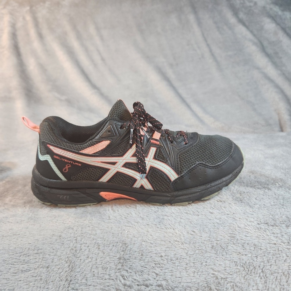 Asics Shoes Womens 10 Wide Black Gel Venture 8 Trail Running Sneakers  1012A706